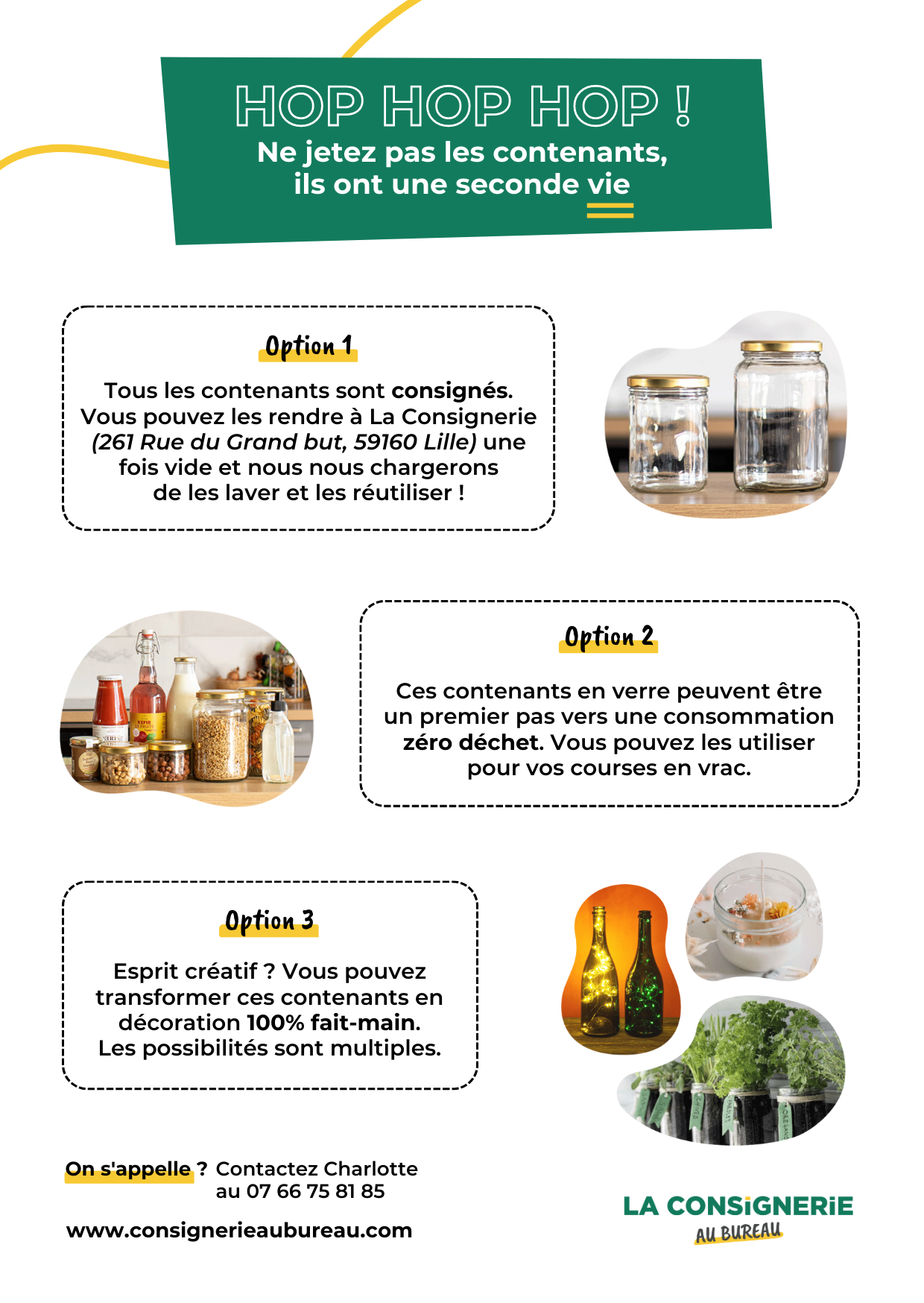 Flyer contenants